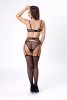 Keila Black/Czarny tiulowy komplet w kropeczki LivCo Corsetti Fashion  rozmiar - L/XL